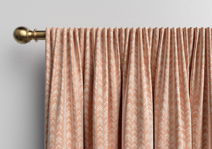 Rolling Hills Velvet, Apricot - Made to Measure Curtains - Image 9